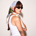 Peaches Silk Scarf Large