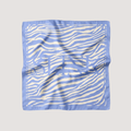 Blue Zebra Silk Scarf Large