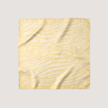 Yellow Zebra Silk Scarf Large